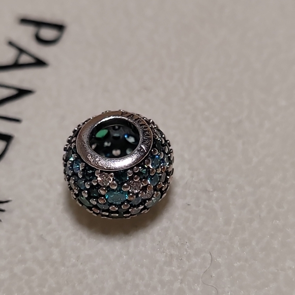PANDORA Blue Ocean Mosaic Pave Charm - Picture 5 of 7